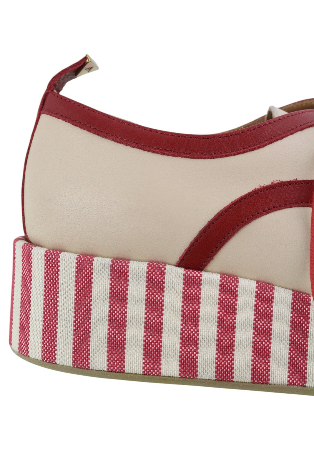 EMPORIO ARMANI X3C140 Women Shoes EU37 Beige Platform Lace Up