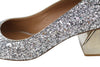 Silver Leather Heels