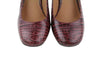 Burgundy Leather Heels