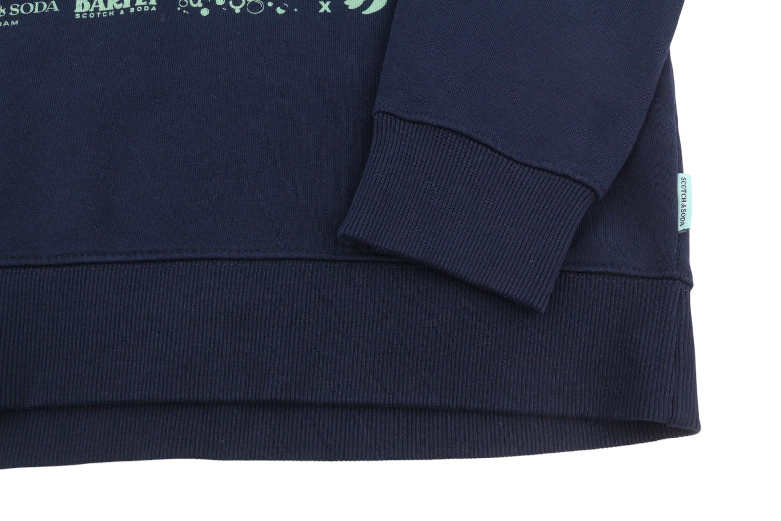 SCOTCH & SODA Men Sweatshirt M Dark Blue Crew Neck Pull On Long Sleeved