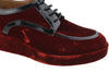 Burgundy Other Fabric Shoes