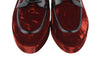 Burgundy Other Fabric Shoes