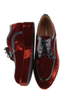 Burgundy Other Fabric Shoes