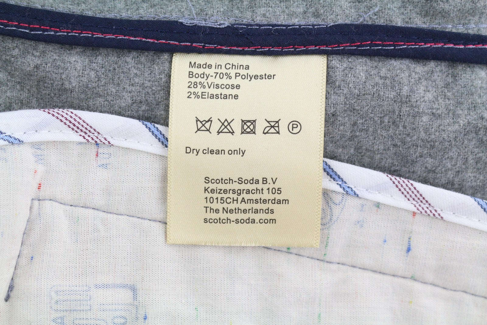 SCOTCH & SODA Men Jacket S Grey Melange Button-Up Spread Neck Lightweight