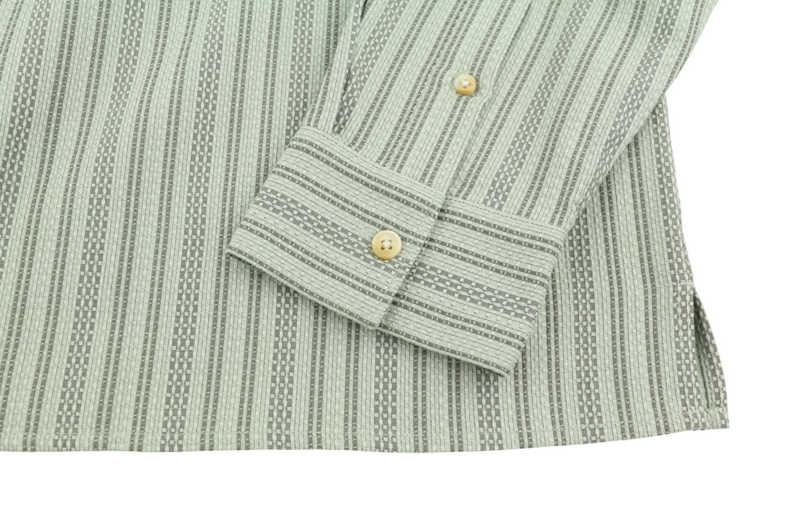 SCOTCH & SODA Men Shirt L Green Pinstriped Thick Button-Up Patch Pocket