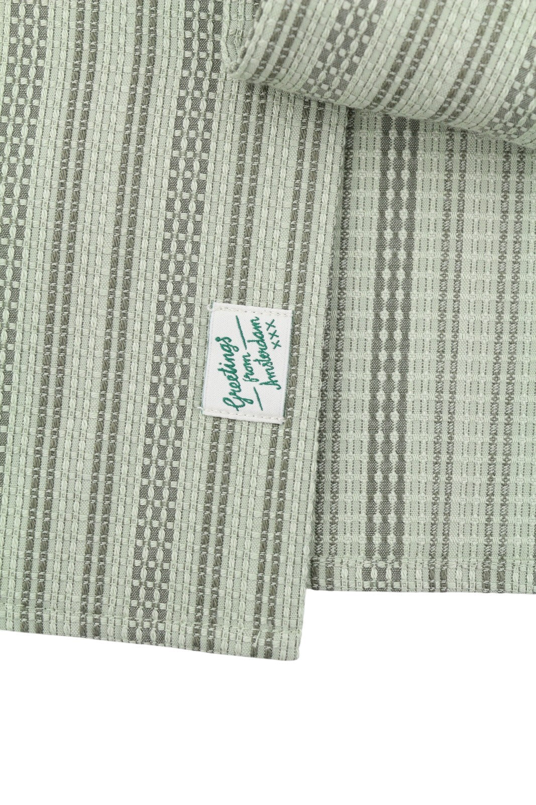 SCOTCH & SODA Men Shirt L Green Pinstriped Thick Button-Up Patch Pocket