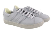 EMPORIO ARMANI X3X096 Women Sneakers EU37 Grey Leather Low Top RRP169