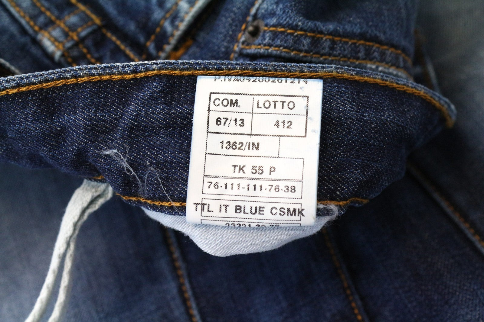 TAKESHY KUROSAWA TK55P vyriški džinsai W30 mėlyni, siaurėjantys, apdriskę, sagomis 