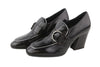 Black Leather Heels