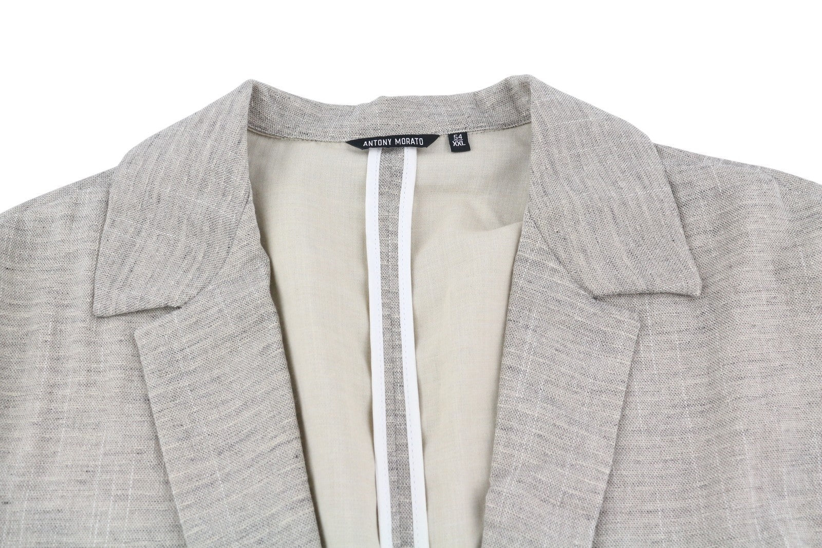 ANTONY MORATO Men Blazer 2XL Light Brown Notch Lapel Single Button Unlined