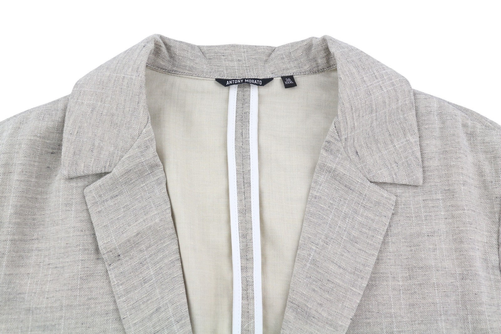 ANTONY MORATO Men Blazer 3XL Light Brown Single Button Notch Lapel Unlined