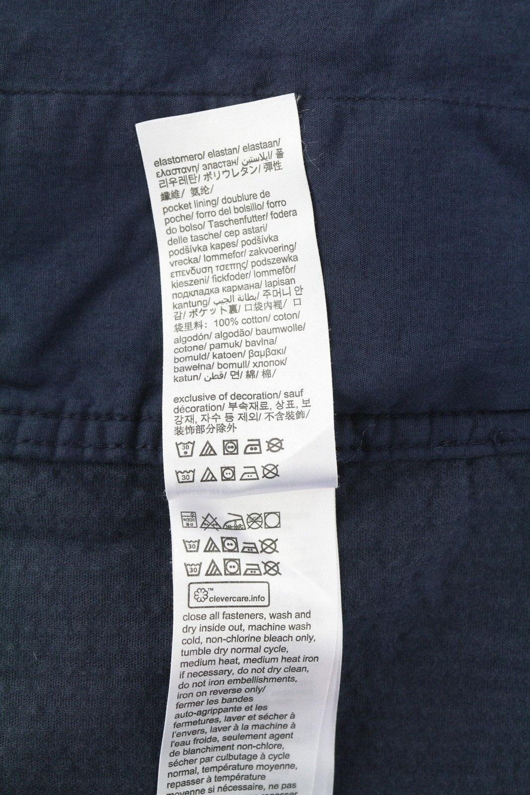 TOMMY HILFIGER Corduroy Solid Overshirt Men Jacket L Dark Blue Button RRP158