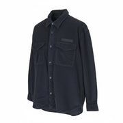 TOMMY HILFIGER Corduroy Solid Overshirt Men Jacket XL Blue Button Front RRP158