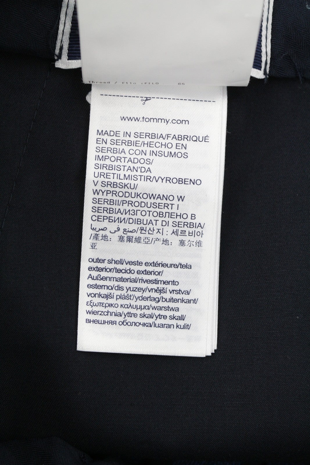 TOMMY HILFIGER Micro Structure Men Trousers W31 Blue Wool Blend THFlex Slim