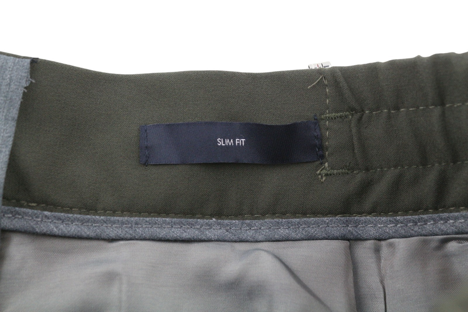 TOMMY HILFIGER Plaid Tech Stretch Men Trousers W31 THFlex Slim Elastic Waist