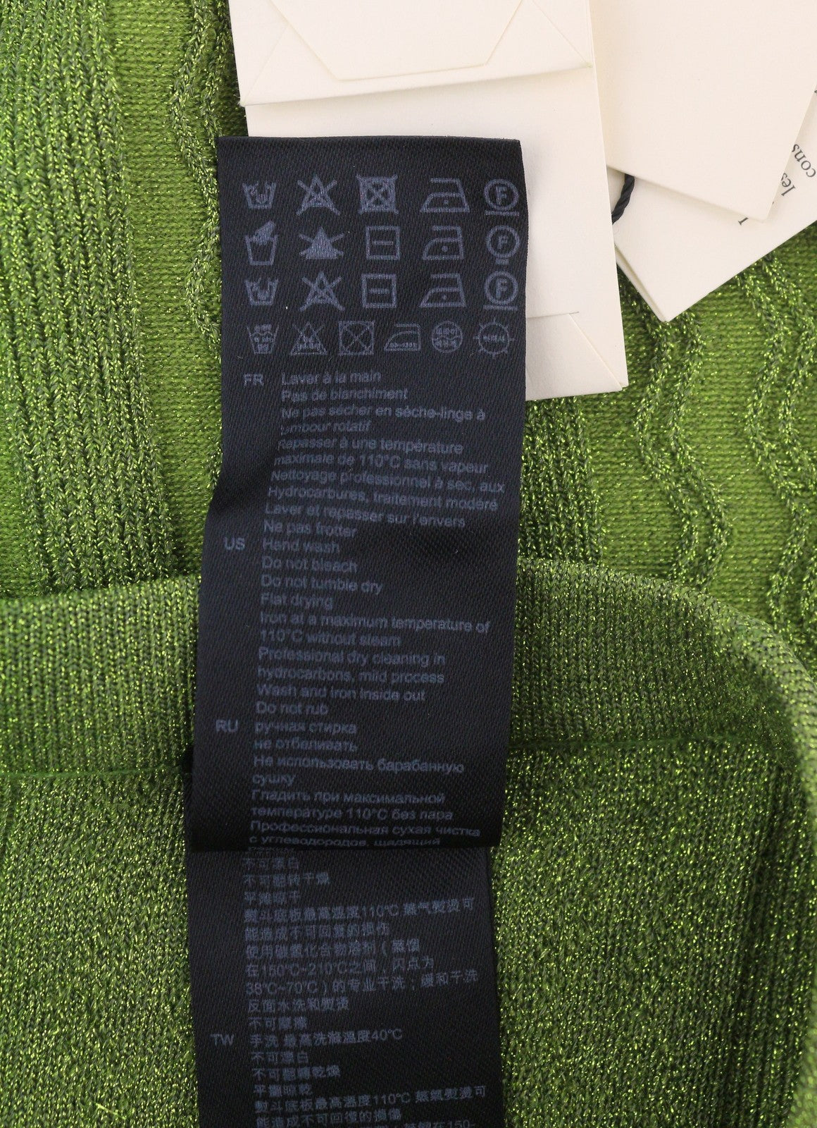 SANDRO Chalamet Women Trousers 36 S Green Shiny Flared Cable Knit RRP295