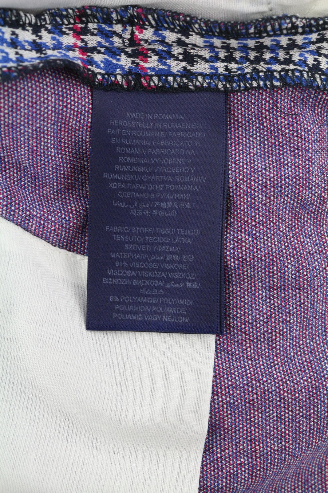 GANT Check Jersey Cigarette Women Trousers EU40 Slim Cropped Ankle