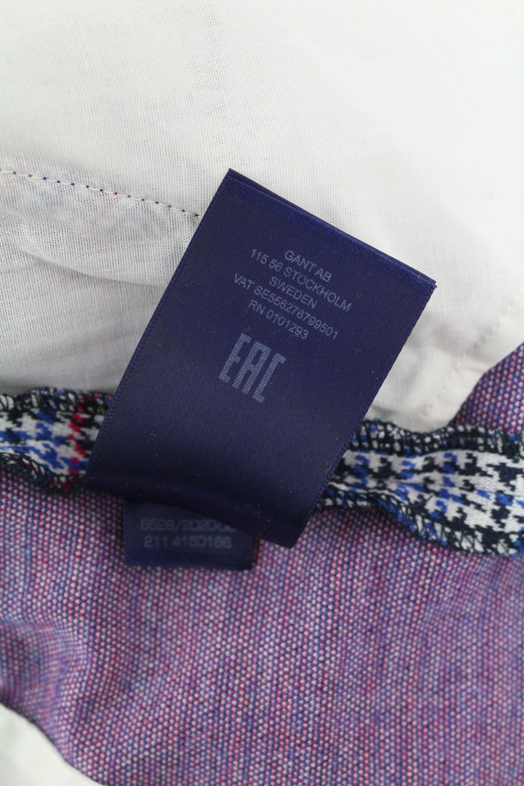 GANT Check Jersey Cigarette Women Trousers EU40 Slim Cropped Ankle