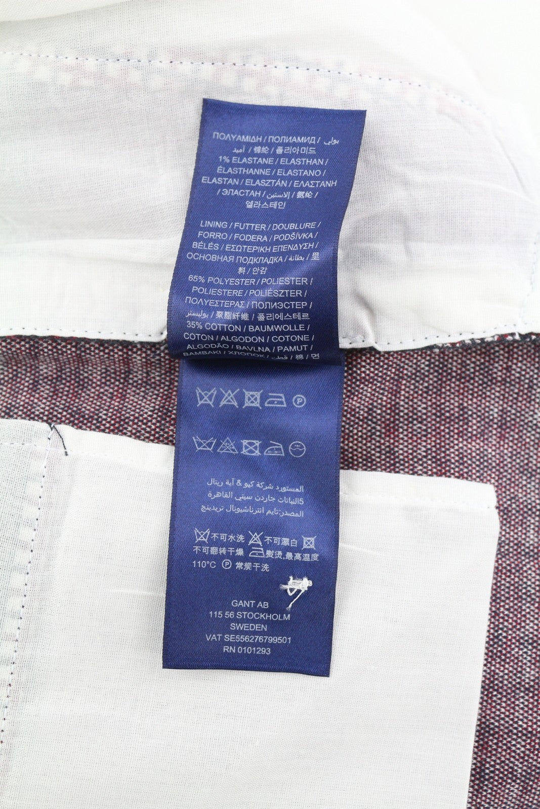 GANT Preppy Check Cigarette Women Trousers EU36 Slim Cropped Ankle