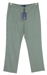 GANT Preppy Check Cigarette Women Trousers EU36 Green Cropped Slim