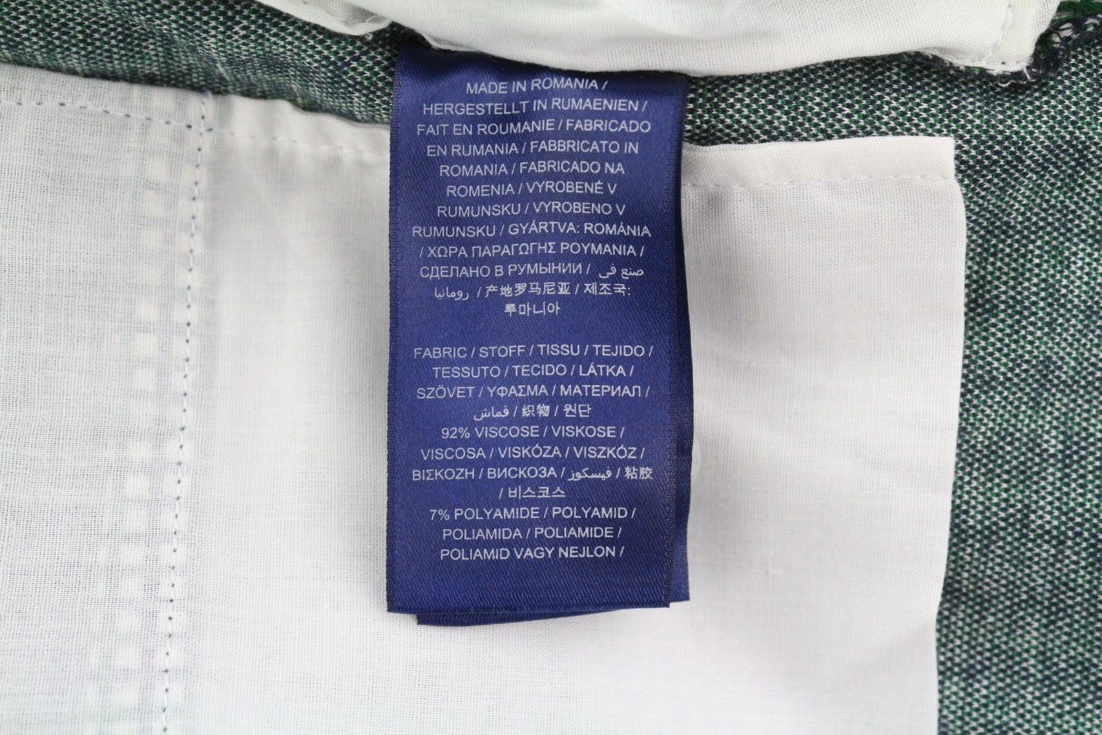 GANT Preppy Check Cigarette Women Trousers EU38 Green Cropped Slim