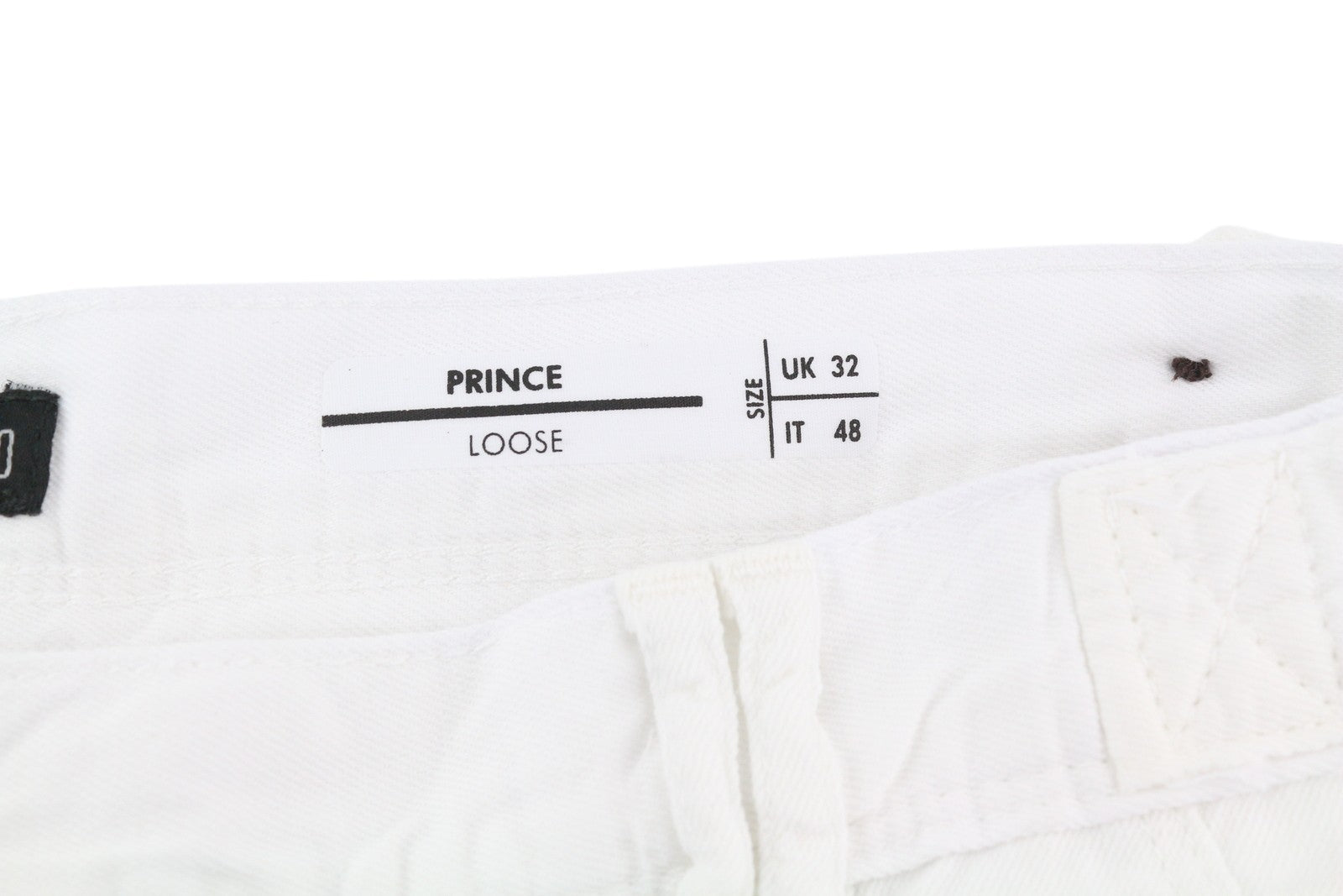 ANTONY MORATO Prince Men Trousers W32 White Linen Loose Button Fly
