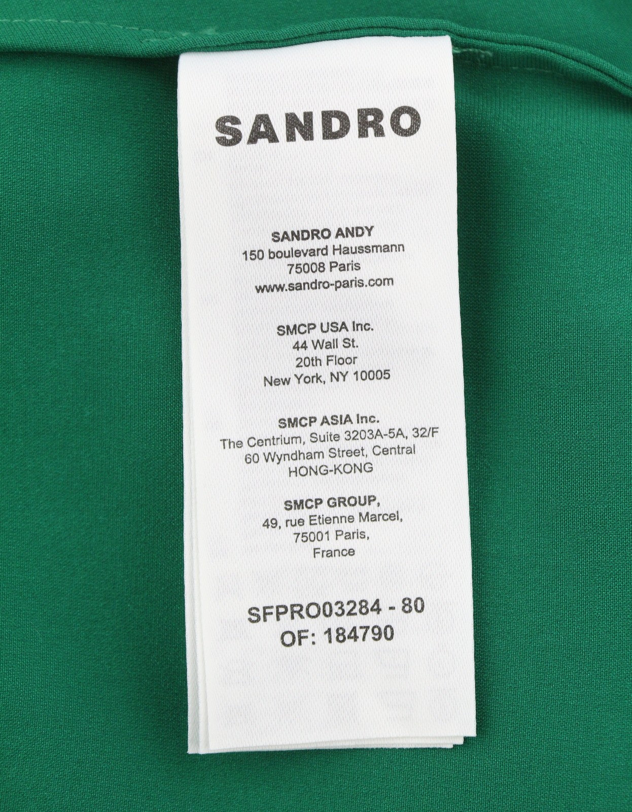 SANDRO Women Dress 36 S Green Ruffled Satin Effect Wrap Long Sleeve RRP415