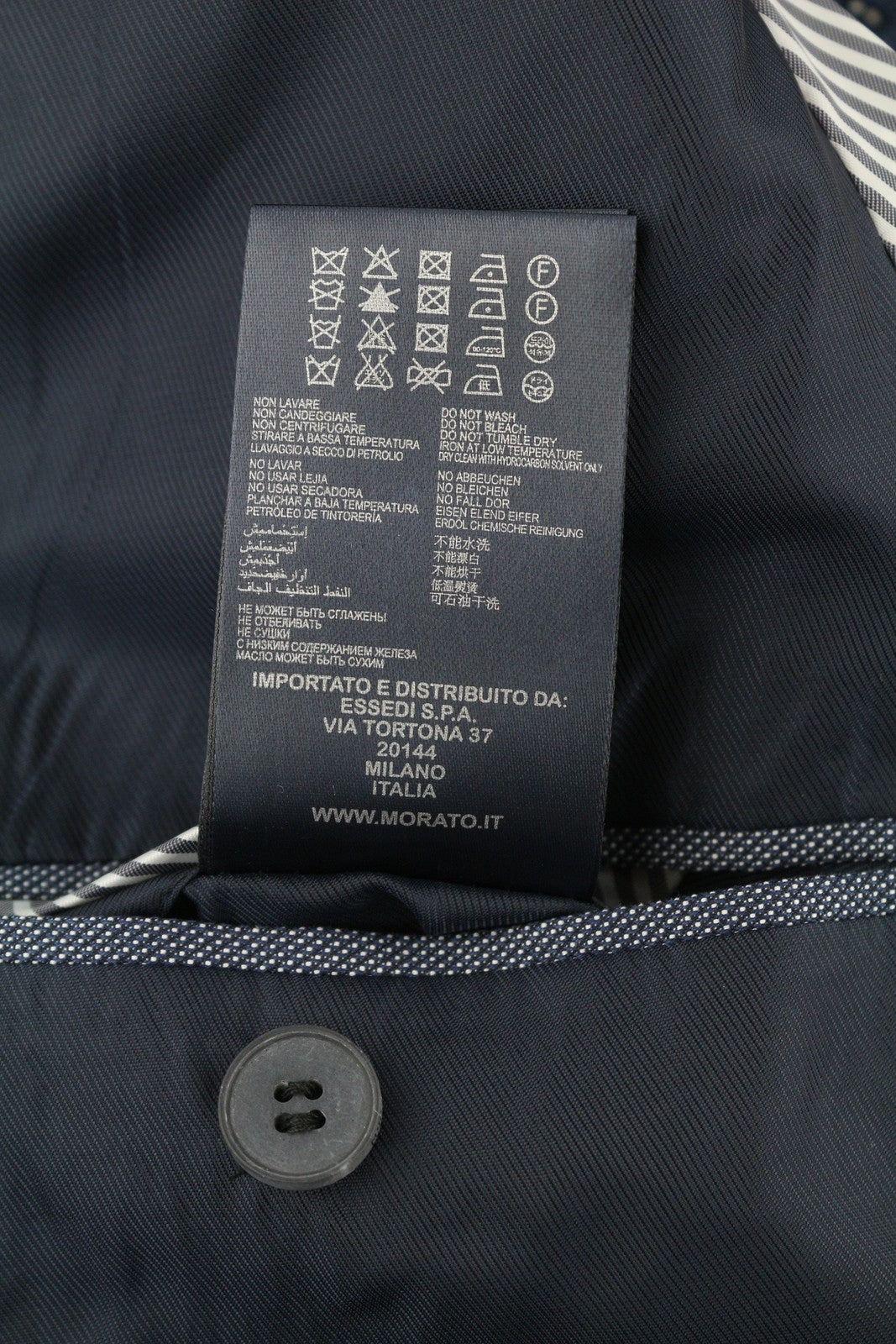 ANTONY MORATO Men Blazer XS Blue Double Breasted Notch Slim Pattern