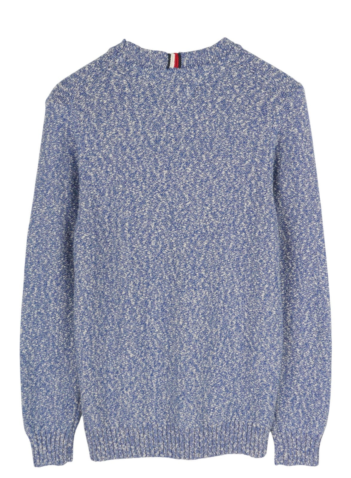 TOMMY HILFIGER Slub Yarn C NK Men Jumper S Blue Melange RRP149