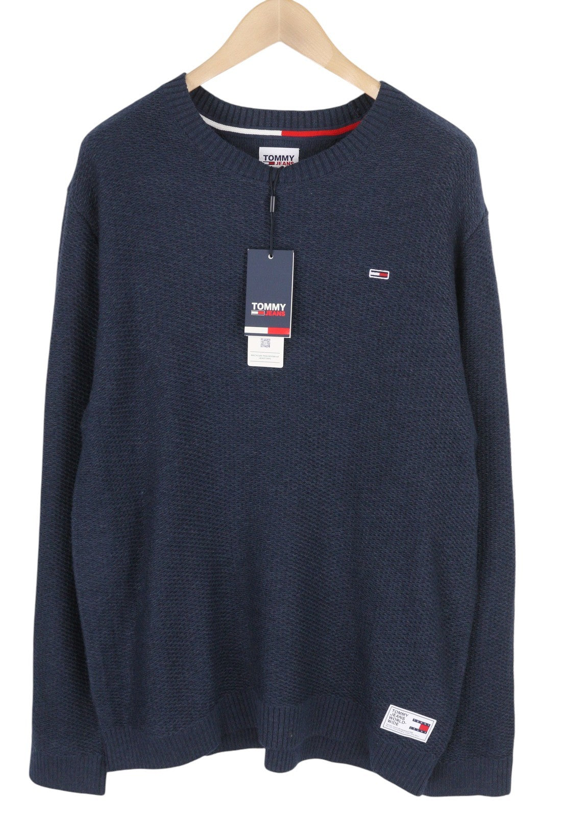 TOMMY HILFIGER Req Structured Men Jumper 2XL Waffle Knit Pullover