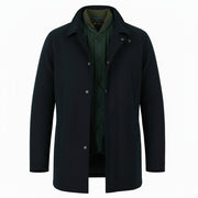 SCOTCH & SODA Men Jacket M Navy Lightweight Mid Length Removable Lining 2in1