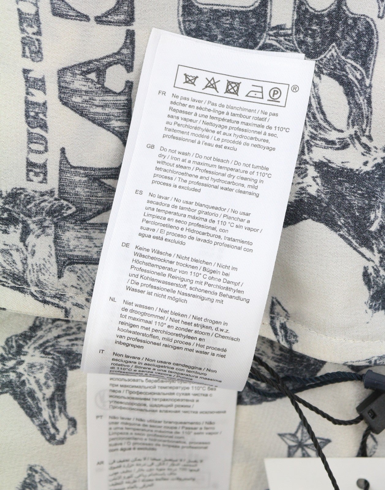 CLAUDIE PIERLOT Rocade Women Dress 36 S Beige Silk Flowing Patterned Long Sleeve