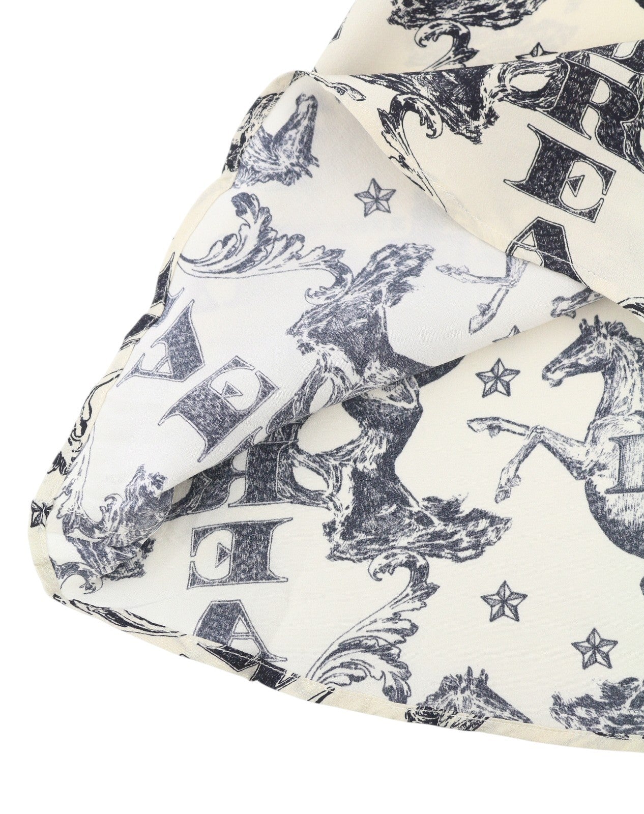 CLAUDIE PIERLOT Rocade Women Dress 36 S Beige Silk Flowing Patterned Long Sleeve