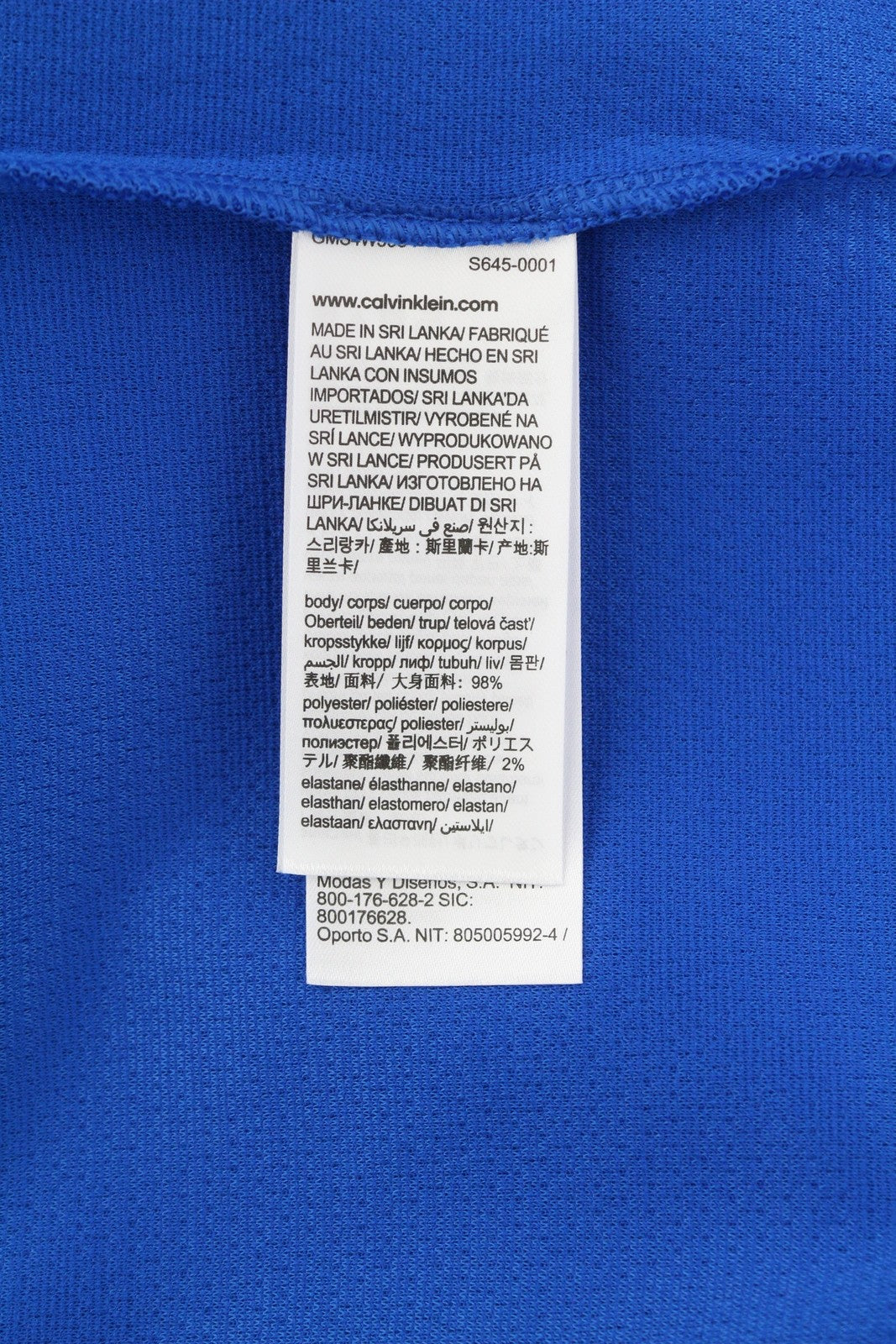 CALVIN KLEIN Men Sweatshirt S Blue Crew Neck Logo Pull On RRP109