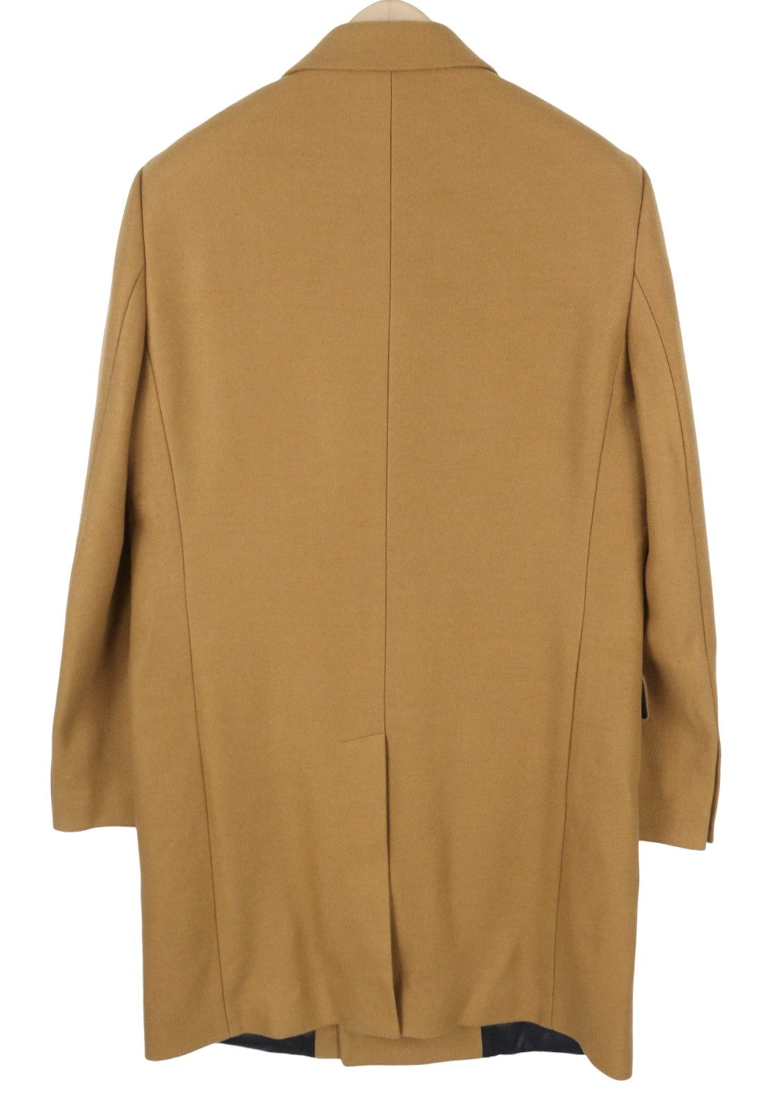 SCOTCH & SODA Men Coat M Brown Double Breasted Peak Lapel Mid-Length