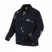 SCOTCH & SODA Swirl Poetry Trucker Men Jacket M Dark Blue JACQUARD RRP260