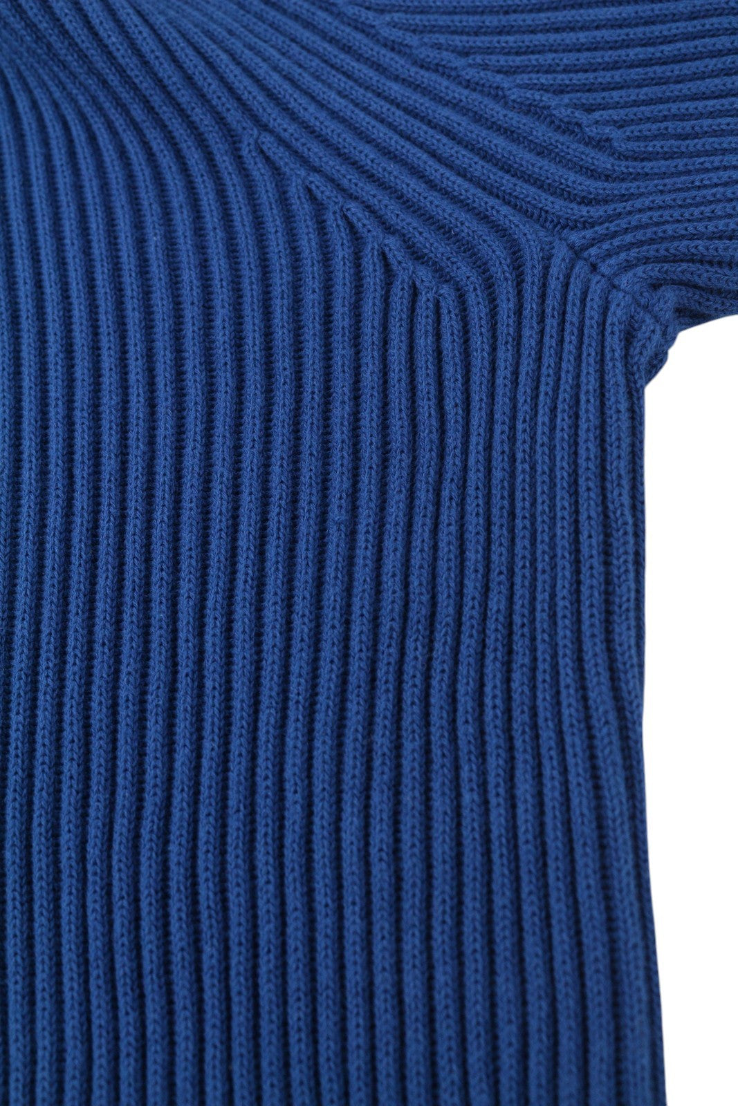 TOMMY HILFIGER Shadow Gs Rib Zip Men Jumper S Blue High Neck Knit