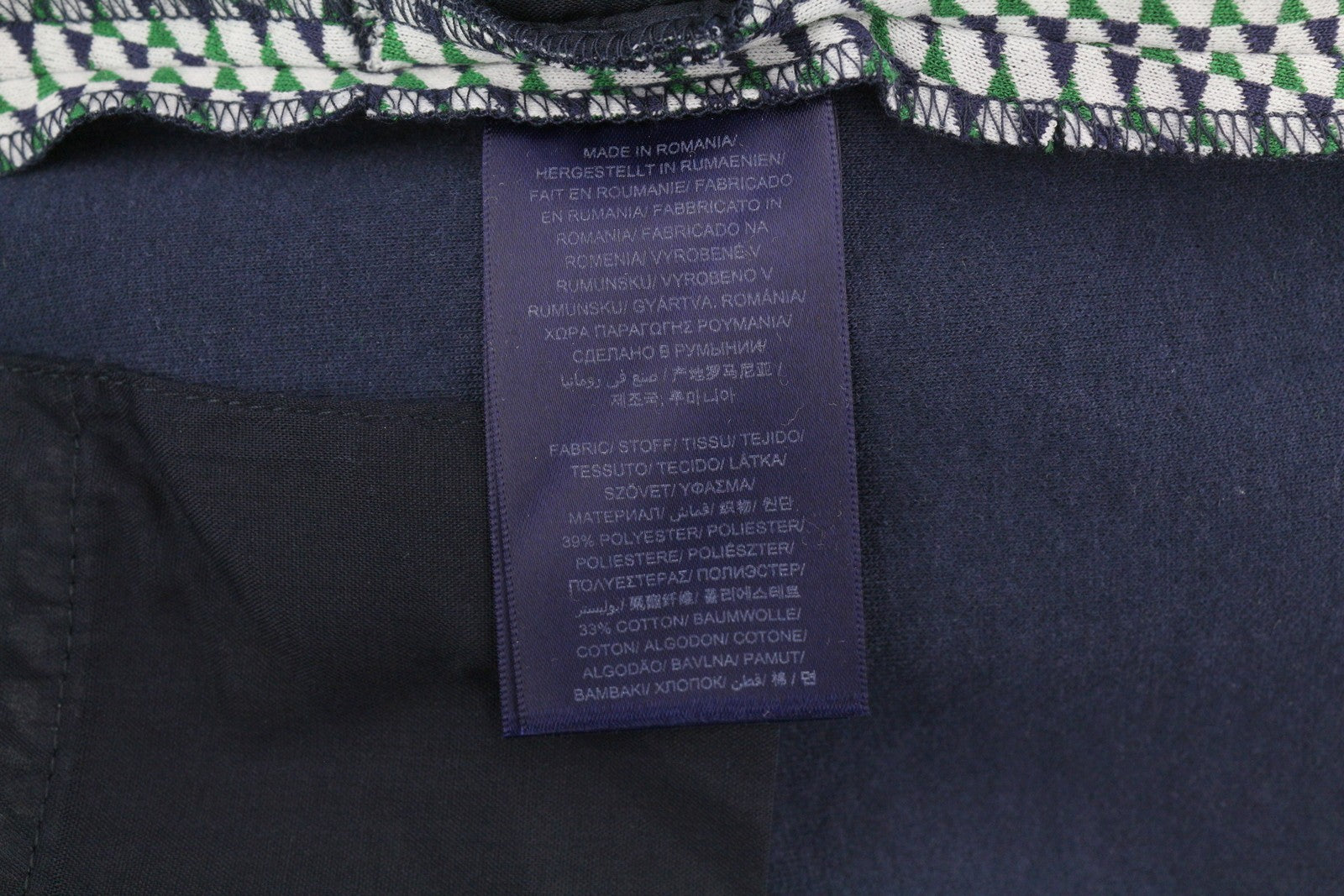 GANT Geo Jersey Cigarette Women Trousers EU38 Green Pattern Slim