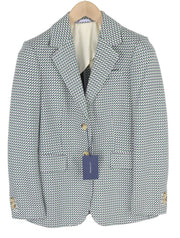 GANT Geo Jersey Women Blazer EU34 Pattern Notch Half Lined