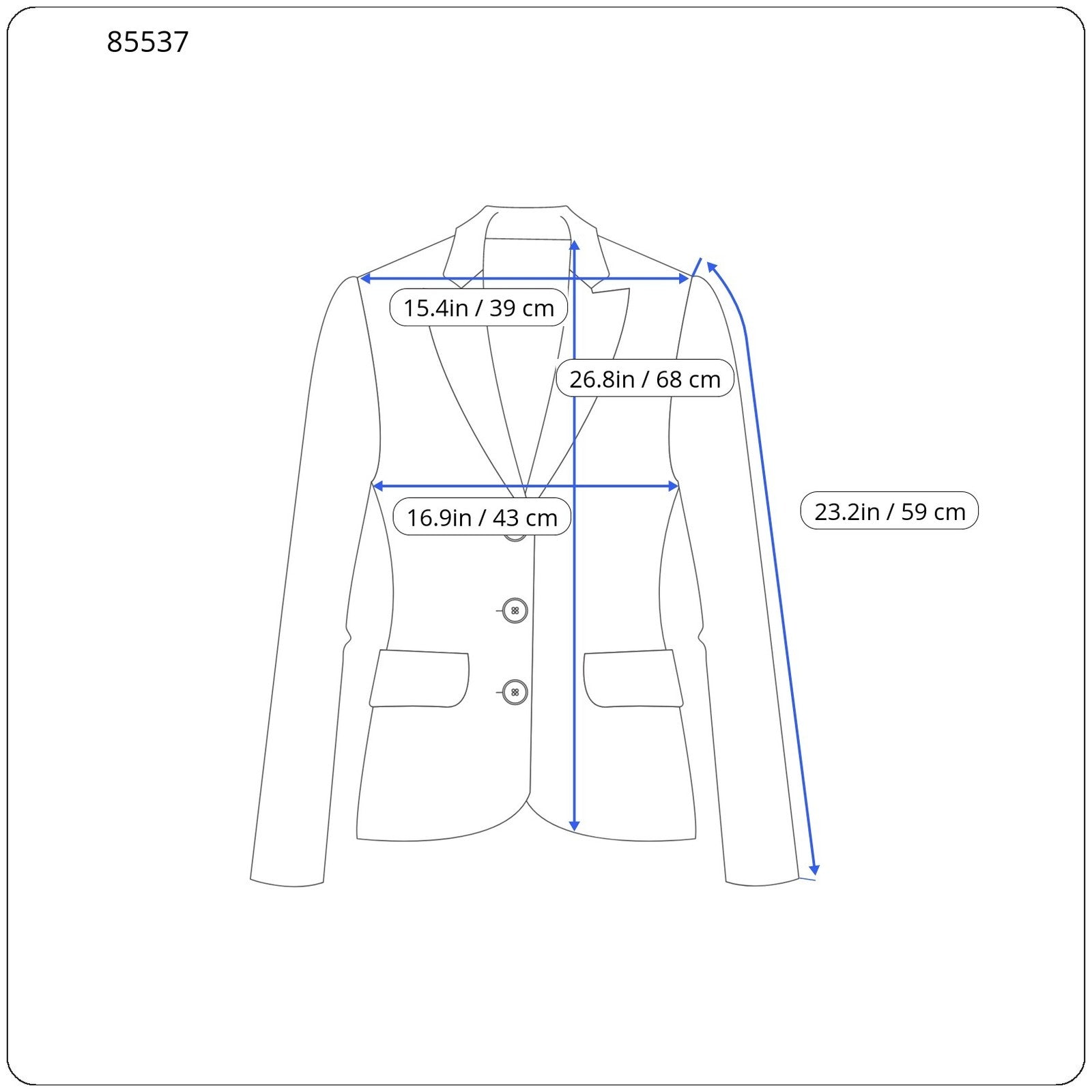 GANT Geo Jersey Women Blazer EU34 Pattern Notch Lapel Button