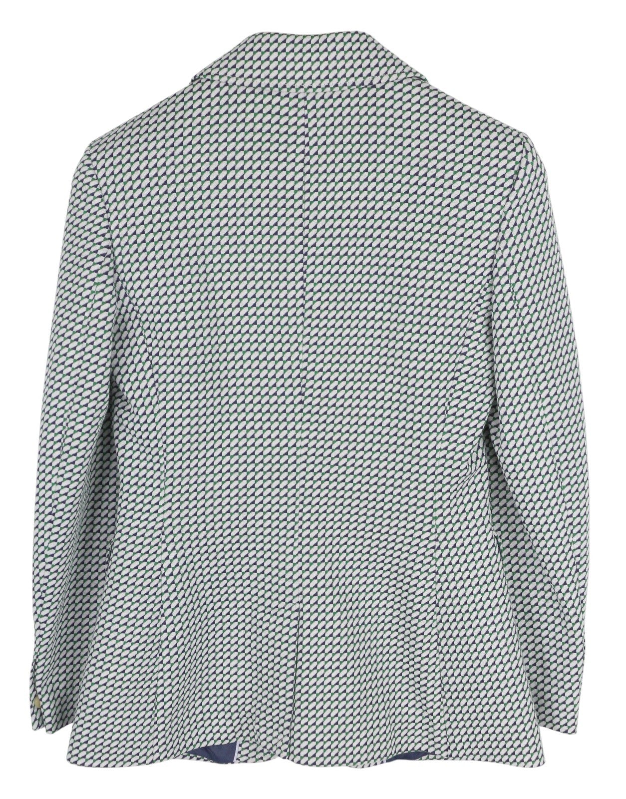 GANT Geo Jersey Women Blazer EU34 Pattern Notch Lapel Button