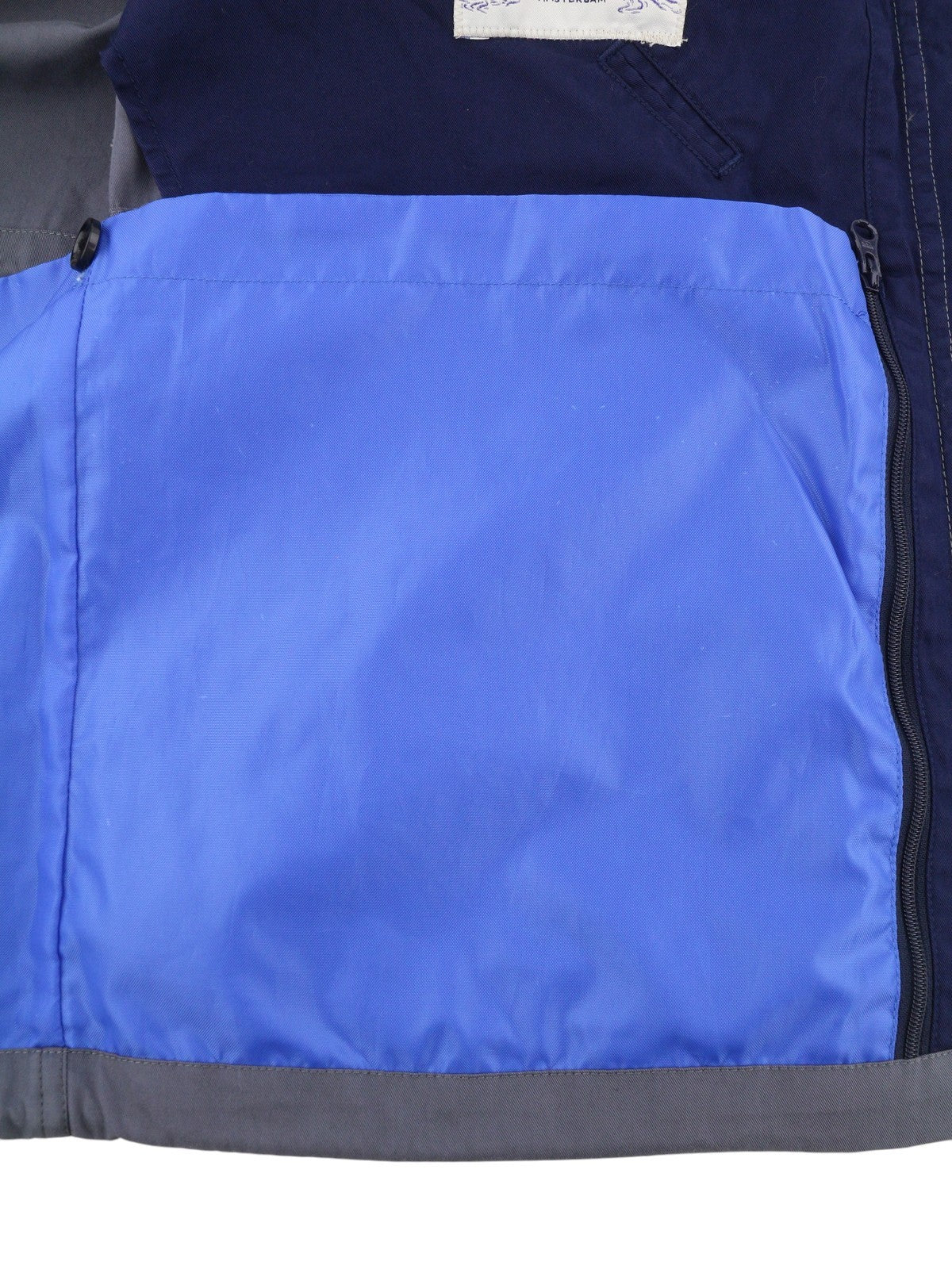 SCOTCH & SODA Men Jacket M Grey Extended Inner Lining Panel Drawstring Waist