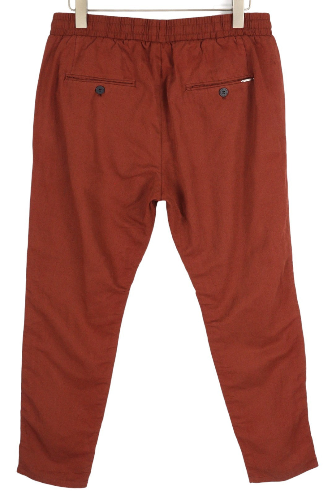 ANTONY MORATO Men Suit L Burgundy Slim Linen Notch 2in1