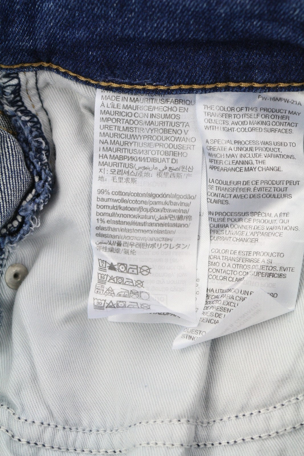 CALVIN KLEIN Dad Men Jeans W30 Blue Faded Cropped Taper Denim