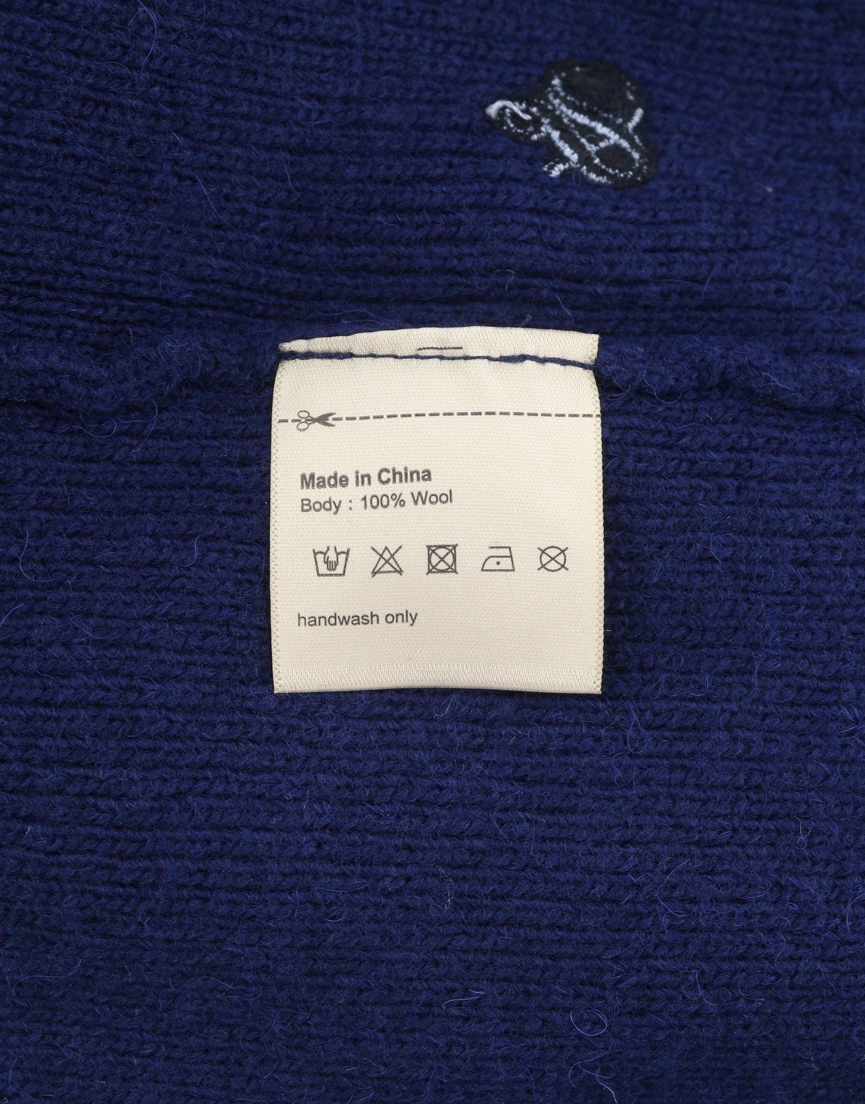 SCOTCH & SODA Men Jumper L Dark Blue Wool Tight-Knit Button-Up Cardigan