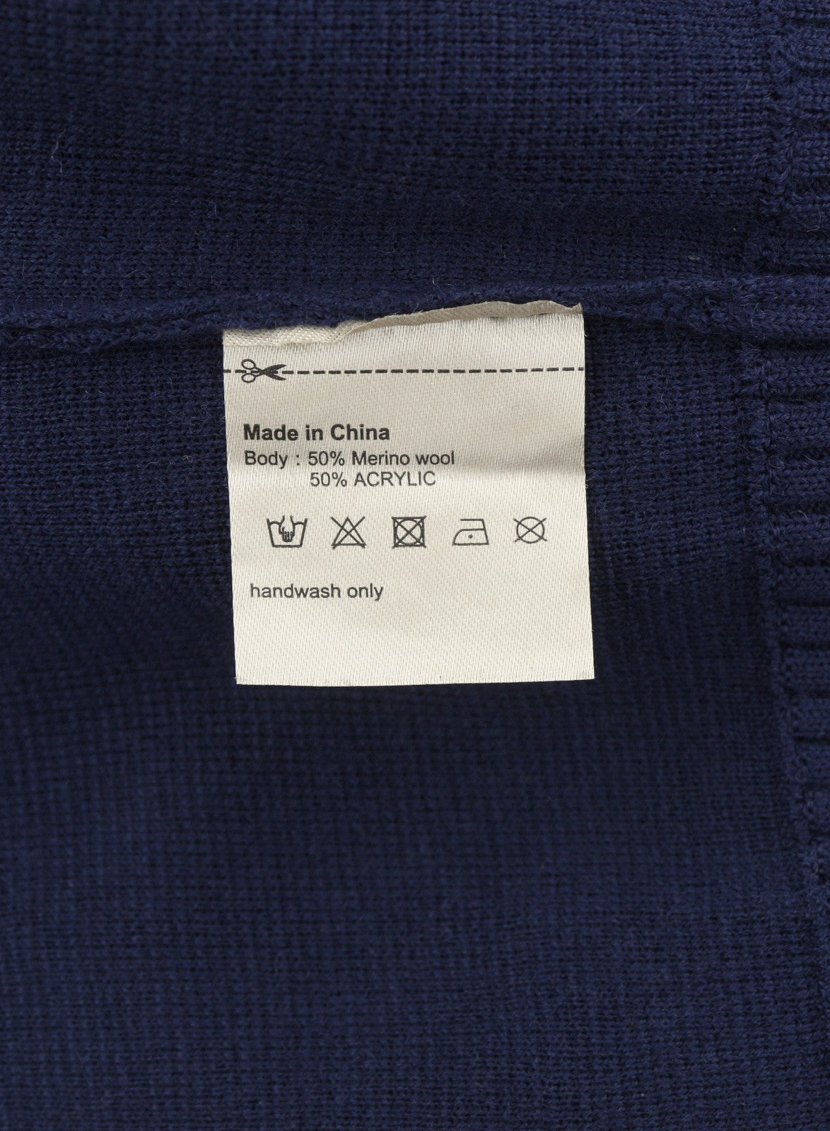 SCOTCH & SODA Men Jumper M Dark Blue Merino Wool Blend Knit Oversized Cardigan