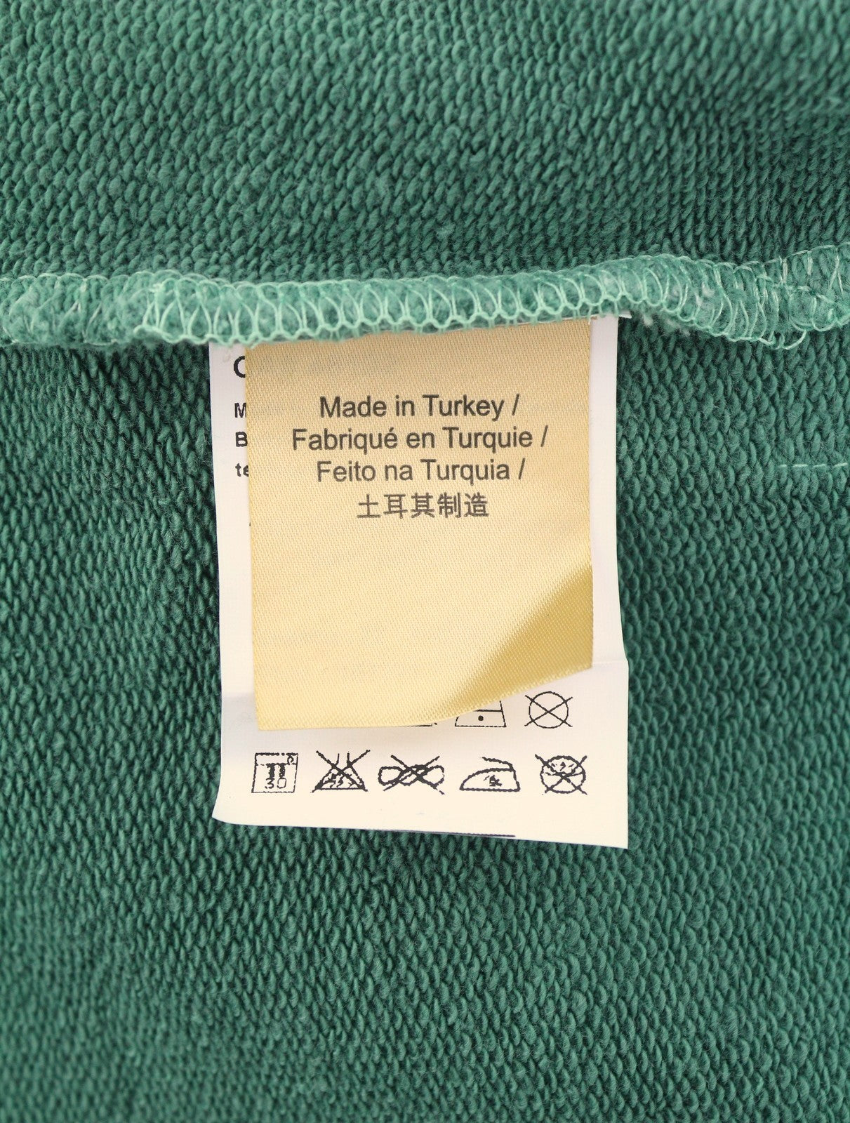 SCOTCH & SODA Men Hoodie M Preppy Green Faded Cotton Kangaroo Pocket Pull On