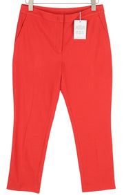 GANT TP Jersey Pique Cig Women Trousers EU40 Red Cropped Tech Prep Ankle