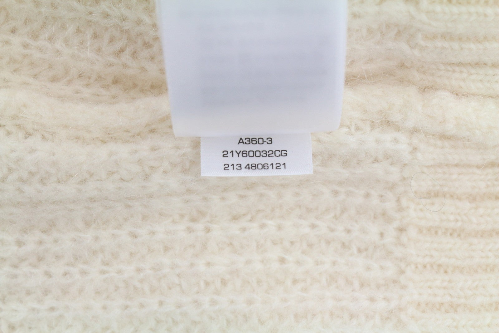GANT Mohair Detail C-Neck Women Jumper L Off White Knit Pullover