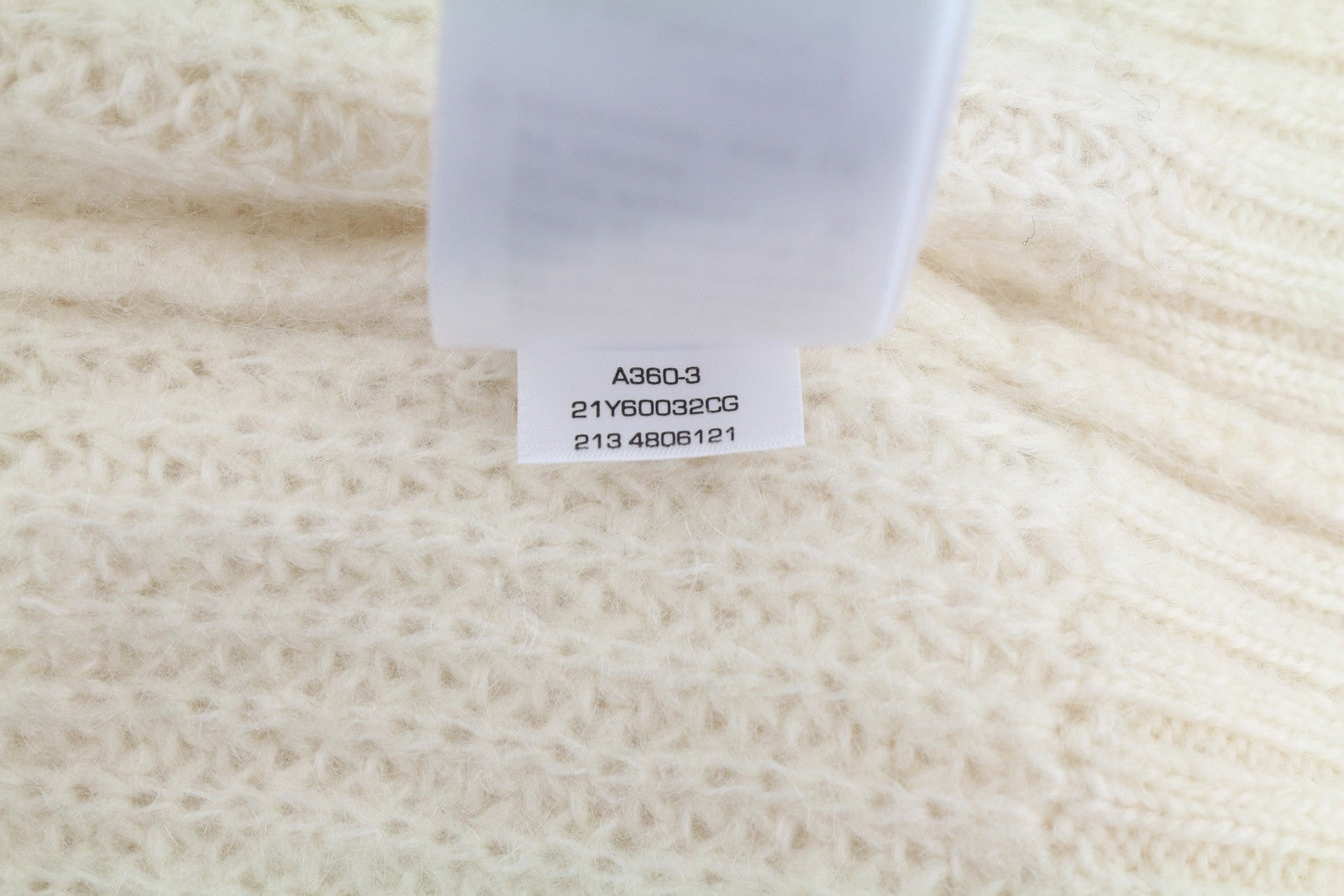 GANT Mohair Detail C-Neck Women Jumper L Off White Wool Knit